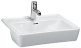 LAUFEN PRO A Halbeinbauwaschtisch 560x440mm 1 Hahnloch weiß von Laufen