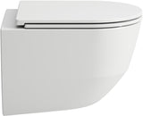 LAUFEN PRO KOMPAKT Wand-Tiefspül-WC Set spülrandlos, verdeckte Befestigung, inkl. WC-Sitz