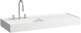 LAUFEN Waschtisch KARTELL LAUFEN 1200x460 mm Ablage rechts, 1 Hahnloch, ohne Überlauf, weiß