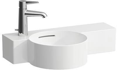 LAUFEN Handwaschbecken VAL 550x315mm 1 Hahnloch links schneidbar weiß