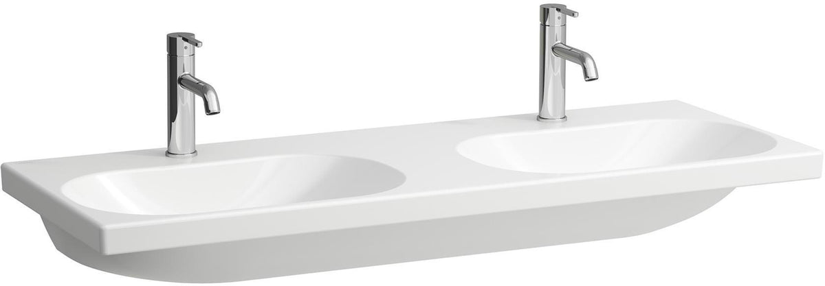 LAUFEN Doppelwaschtisch LUA 120x46 cm unterbaufähig mit Überlauf in Pergamon