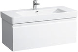 LAUFEN PRO S Waschtischunterbau 1010 mm weiß matt mit Schublade und Handtuchhalter