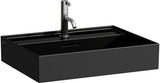 LAUFEN Waschtisch KARTELL 600x460mm Unterbau mit Überlauf, 1 Hahnloch, weiß