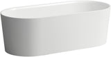 LAUFEN Badewanne VAL 1600 x 750 mm freistehend weiß Mineralwerkstoff