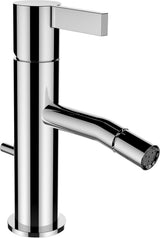 LAUFEN KARTELL Einhand-Bidetmischer mit Ablaufventil in Chrom – Festauslauf, 110 mm Ausladung