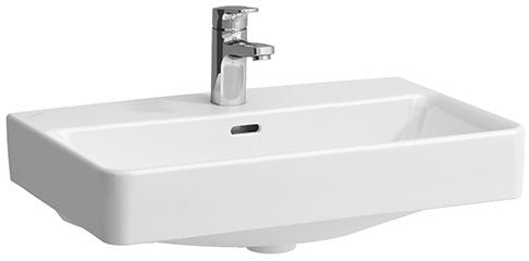 LAUFEN PRO S Kompakt-Waschtisch 600x380 mm mit Überlauf und 1 Hahnloch in Weiß