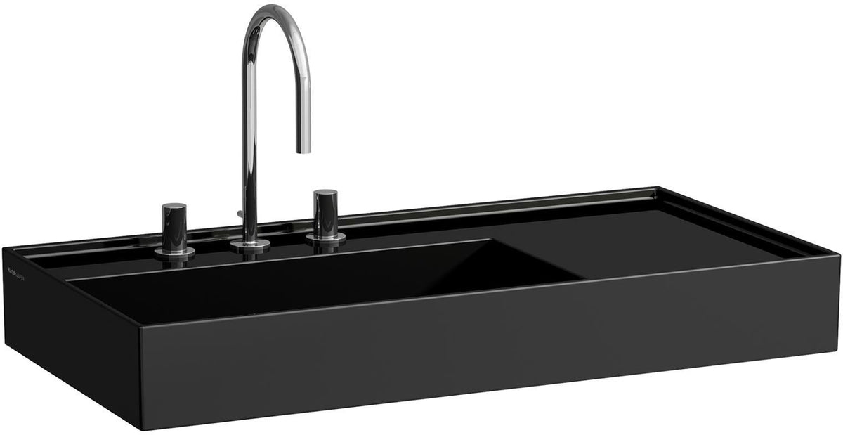 LAUFEN Waschtisch KARTELL 900x460mm Ablage rechts ohne Überlauf 1 Hahnloch weiß