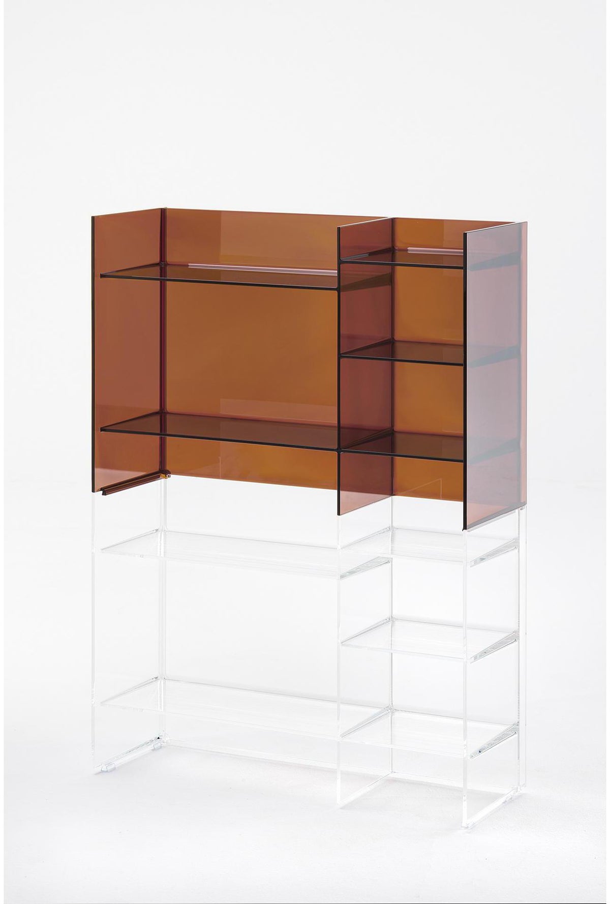 LAUFEN Regal KARTELL 750 x 265 x 530 mm in Bernstein – Freistehendes Designer-Regal von Ludovica & Roberto Palomba