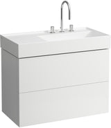 LAUFEN Waschtischunterbau KARTELL 600x880x450 mm, 2 Schubladen, weiß matt