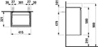 weiß matt / weiß / rechts