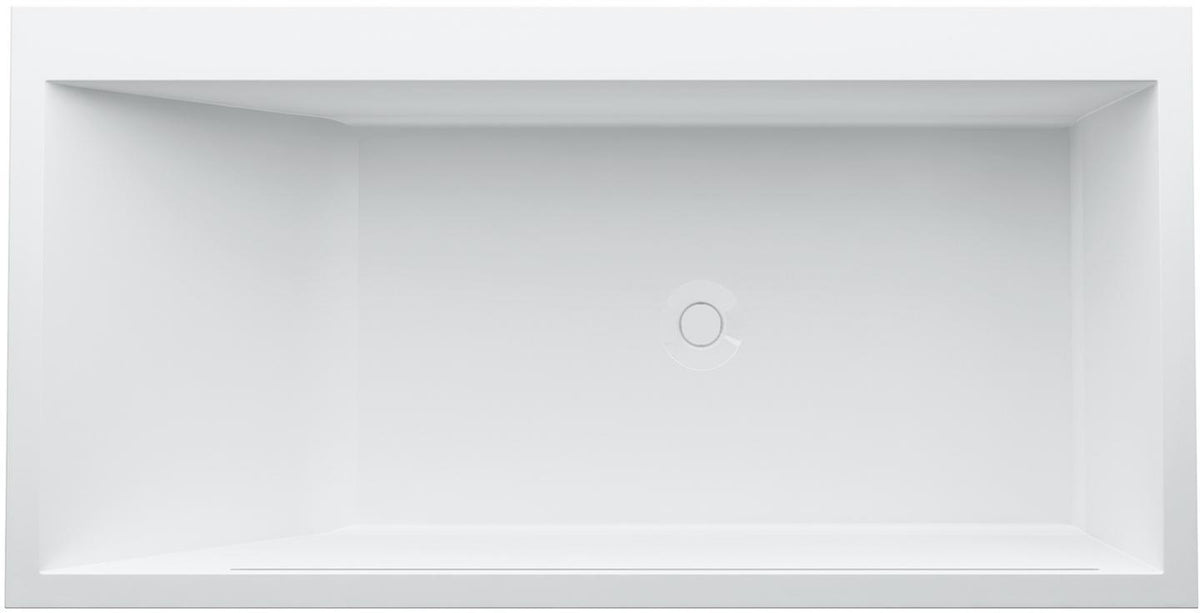 LAUFEN Badewanne KARTELL freistehend 1700x860mm mit LED-Beleuchtung in Weiß