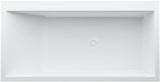 LAUFEN Badewanne KARTELL freistehend 1700x860mm mit LED-Beleuchtung in Weiß