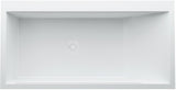 LAUFEN Badewanne KARTELL 1700x860 mm links mit LED-Beleuchtung und Schürze aus Sentec