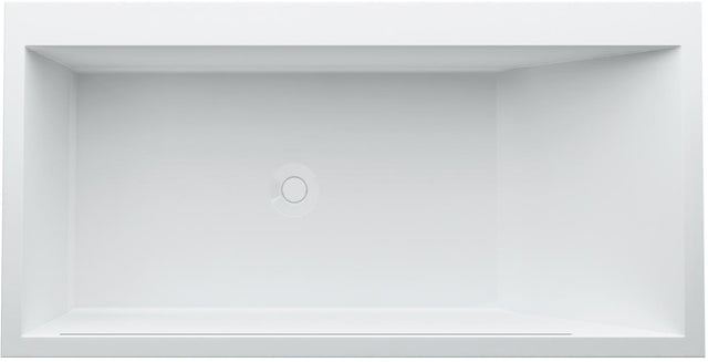 LAUFEN Badewanne KARTELL 1700x860 mm links mit LED-Beleuchtung und Schürze aus Sentec