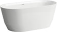 LAUFEN PRO freistehende Badewanne 1500x700mm weiß Mineralwerkstoff mit Schürze