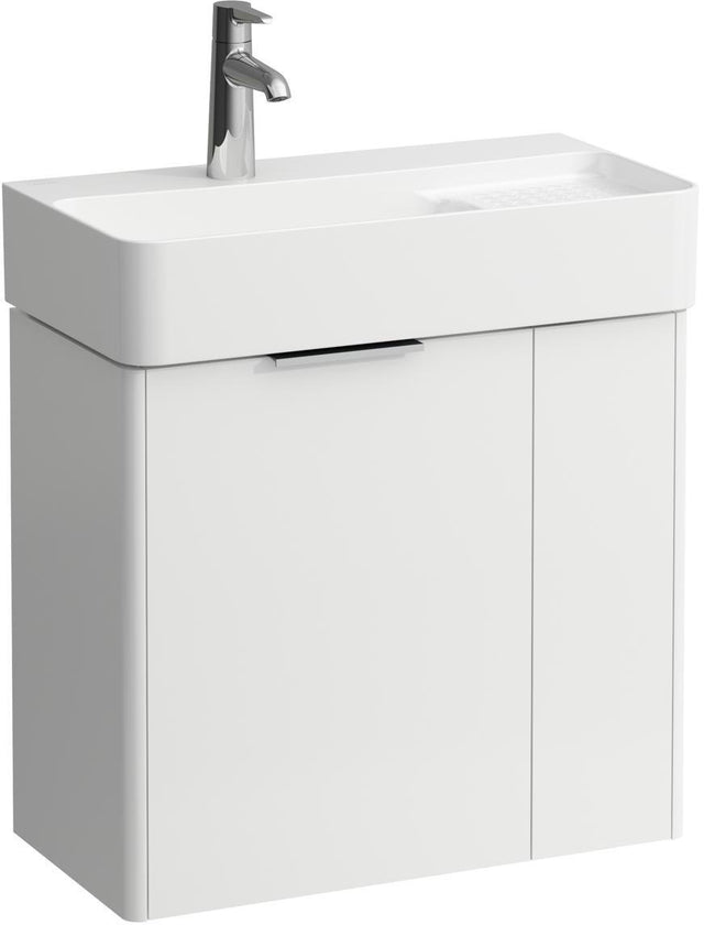 LAUFEN Waschtischunterbau VAL BASE 290 mm weiß matt – 2 Türen, Wandmontage, mit Dämpfung