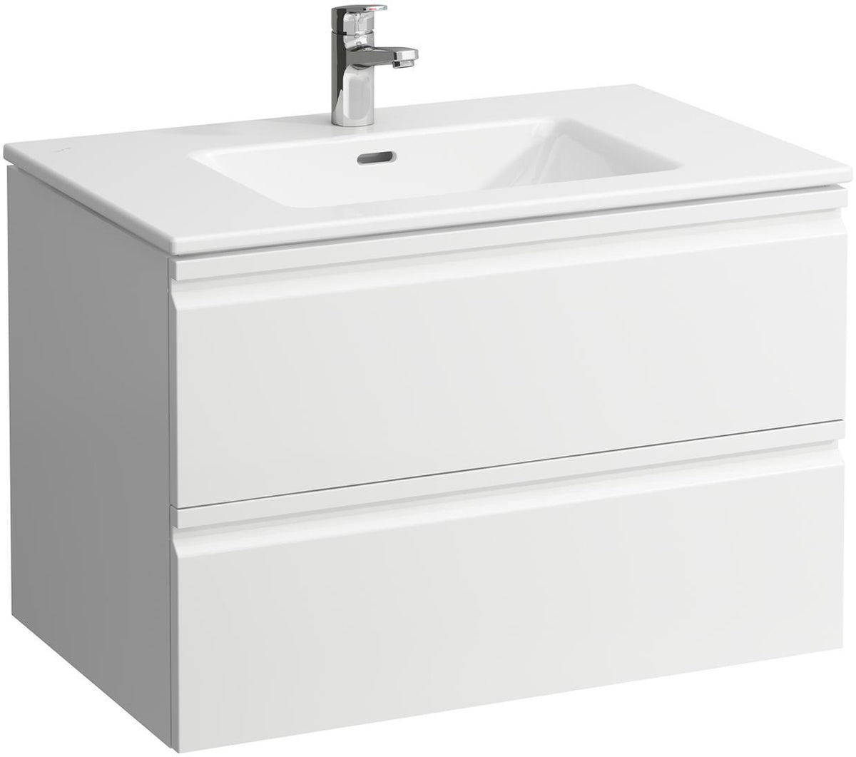LAUFEN PRO S Waschtischset 800x500 mm mit Unterschrank, 2 Schubladen, weiß matt
