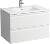 LAUFEN PRO S Waschtischset 800x500 mm mit Unterschrank, 2 Schubladen, Wenge – Wandmontage