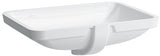 LAUFEN PRO S Einbauwaschtisch 550x380mm weiß mit Überlauf ohne Hahnloch