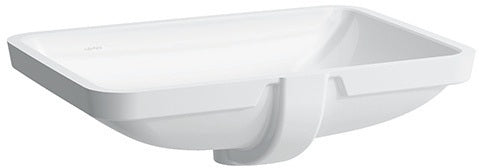 LAUFEN PRO S Einbauwaschtisch 550x380mm weiß mit Überlauf ohne Hahnloch