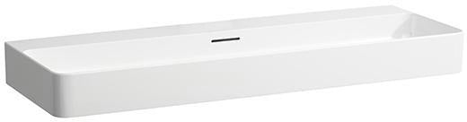 LAUFEN Waschtisch VAL 1200x420mm mit Überlauf, 1 Hahnloch, weiß – Wandmontage