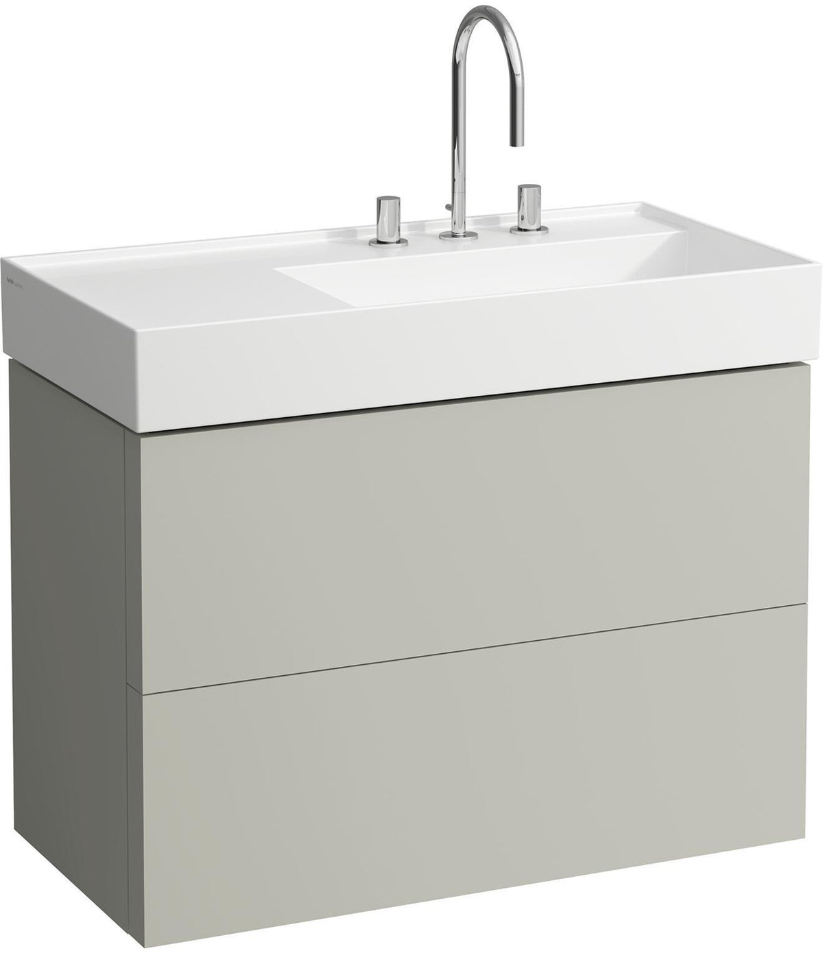 LAUFEN Waschtischunterbau KARTELL 600x880x450 mm, 2 Schubladen, weiß matt