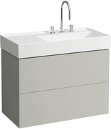 LAUFEN Waschtischunterbau KARTELL 600x880x450 mm, 2 Schubladen, weiß matt