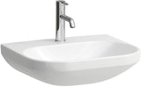 LAUFEN Waschtisch LUA 55x46 cm mit Überlauf, 1 Hahnloch, weiß – Wandmontage