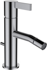LAUFEN KARTELL Einhand-Bidetmischer mit Ablaufventil in Chrom – Festauslauf, 110 mm Ausladung