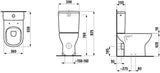 LAUFEN Stand-WC LUA Tiefspüler 360x650mm spülrandlos weiß senkrechter Abgang