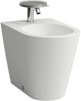 LAUFEN Standbidet KARTELL 1 Hahnloch-Ausführung weiß – Designer-Bidet von Ludovica & Roberto Palomba