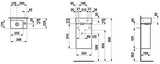 LAUFEN Waschtischunterbau VAL mit Waschtisch 637x340x220 mm Weiß Matt – Wandmontage