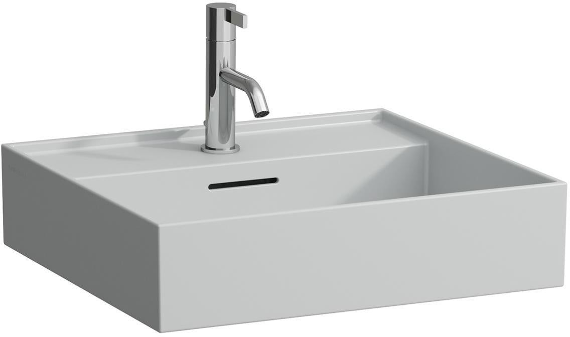 LAUFEN Waschtisch KARTELL 500x460 mm Unterbau mit Überlauf, 1 Hahnloch, weiß – Designer-Keramik