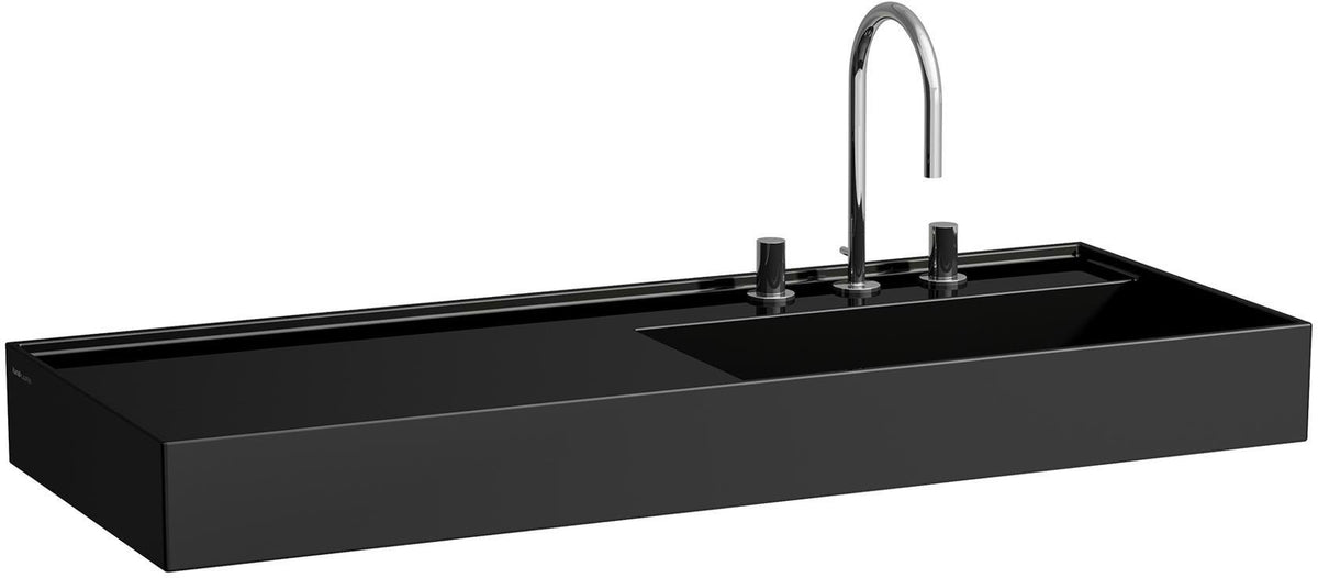 LAUFEN Waschtisch KARTELL LAUFEN 1200x460mm Ablage links ohne Überlauf 1 Hahnloch weiß