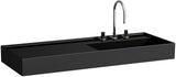 LAUFEN Waschtisch KARTELL LAUFEN 1200x460mm Ablage links ohne Überlauf 1 Hahnloch weiß