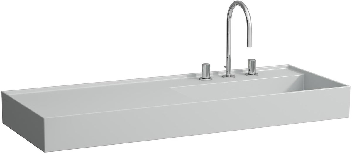 LAUFEN Waschtisch KARTELL LAUFEN 1200x460mm Ablage links ohne Überlauf 1 Hahnloch weiß
