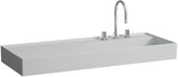 LAUFEN Waschtisch KARTELL LAUFEN 1200x460mm Ablage links ohne Überlauf 1 Hahnloch weiß