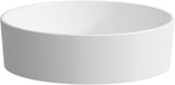 LAUFEN Waschtisch-Schale KARTELL 420x420x135 mm weiß ohne Hahnloch – Aufsatzwaschtisch von Ludovica & Roberto Palomba