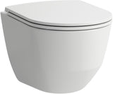 LAUFEN PRO KOMPAKT Wand-Tiefspül-WC Set spülrandlos, verdeckte Befestigung, inkl. WC-Sitz