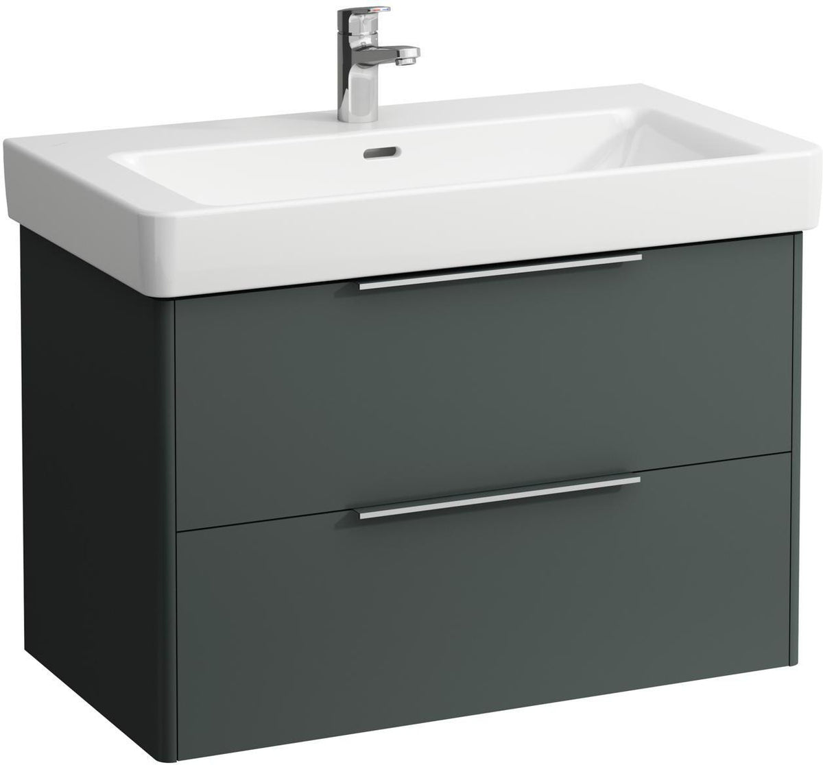 LAUFEN Waschtischunterbau BASE für PRO S 530x810x440 mm mit 2 Schubladen in Verkehrsgrau