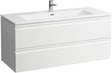 LAUFEN PRO S Waschtischset 1200x500 mm mit 2 Schubladen, weiß matt – Keramik Waschtisch & Unterbau