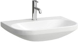 LAUFEN Waschtisch LUA 65x46 cm weiß mit Überlauf und 1 Hahnloch – Wandmontage