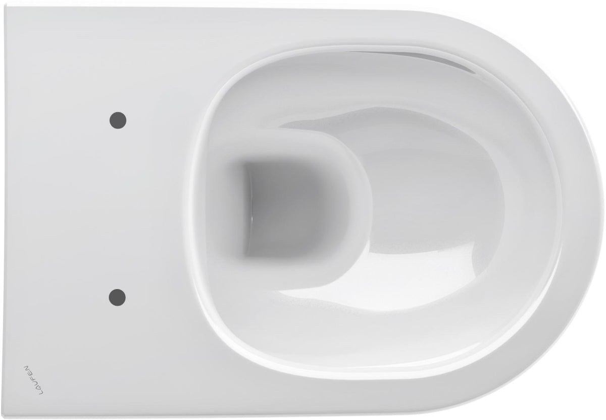 LAUFEN PRO Wand-WC spülrandlos tief 360x530mm weiß – wandhängend