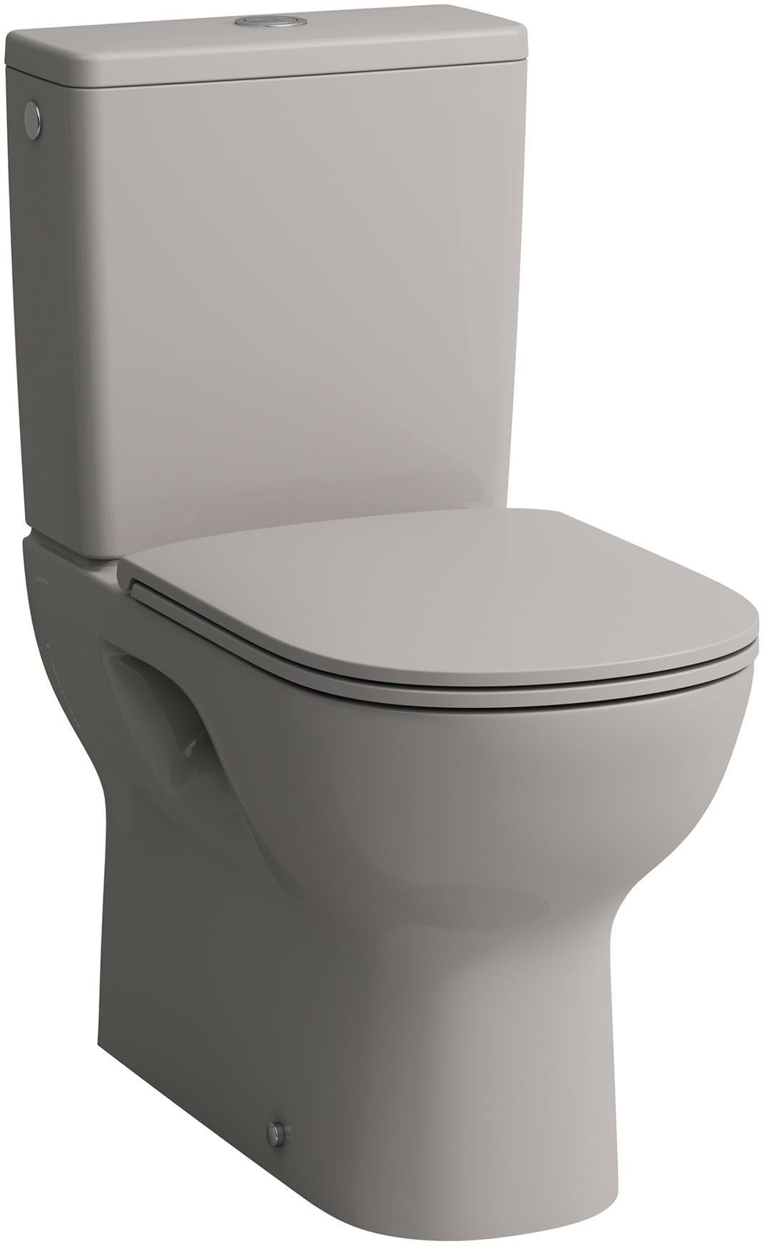 LAUFEN Stand-WC Kombination LUA 360x650mm spülrandlos weiß – Tiefspüler mit waagerechtem oder senkrechtem Abgang