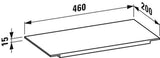 LAUFEN Ablage KARTELL für Waschtisch 460 x 200 x 15 mm kristallklar