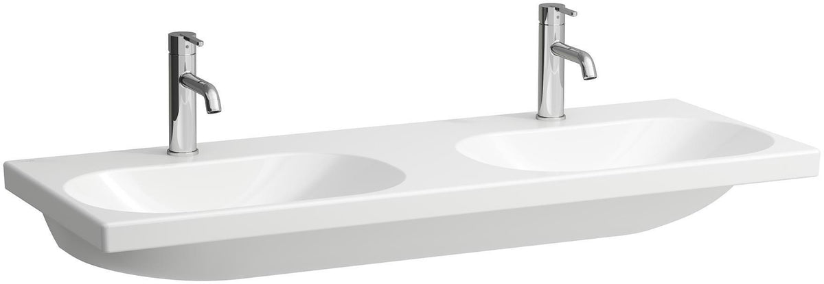 LAUFEN Doppelwaschtisch LUA 120x46 cm unterbaufähig mit Überlauf in Pergamon