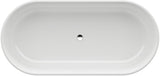 LAUFEN Badewanne VAL 1600 x 750 mm freistehend weiß Mineralwerkstoff