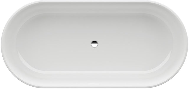 LAUFEN Badewanne VAL 1600 x 750 mm freistehend weiß Mineralwerkstoff