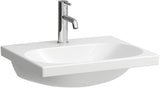 LAUFEN Aufsatzwaschtisch LUA 55x46 cm mit Überlauf, 1 Hahnloch, weiß – Designer Toan Nguyen