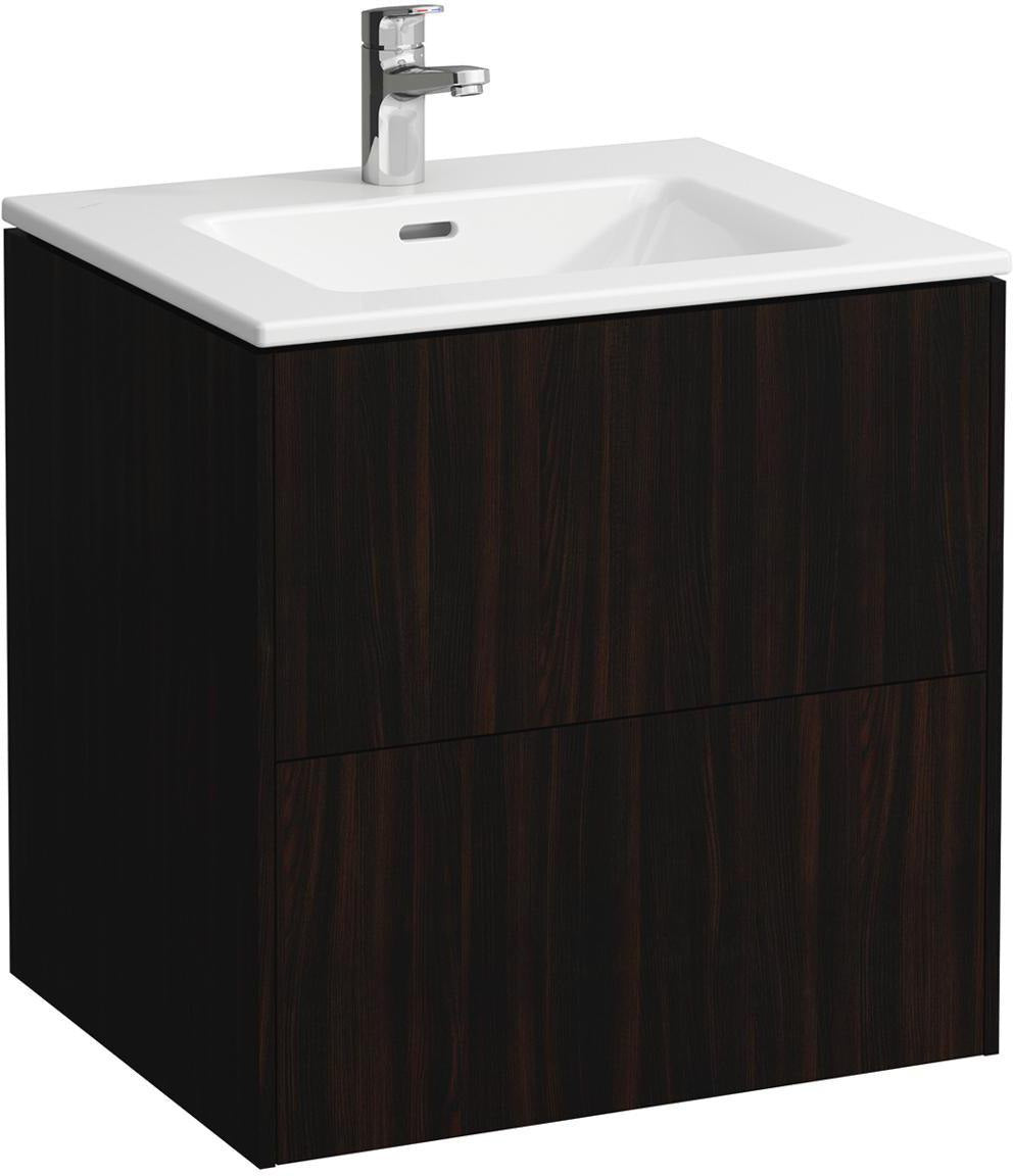 LAUFEN Waschtisch PRO S BASE mit Unterbau, 2 Schubladen, 600x500 mm, weiß matt
